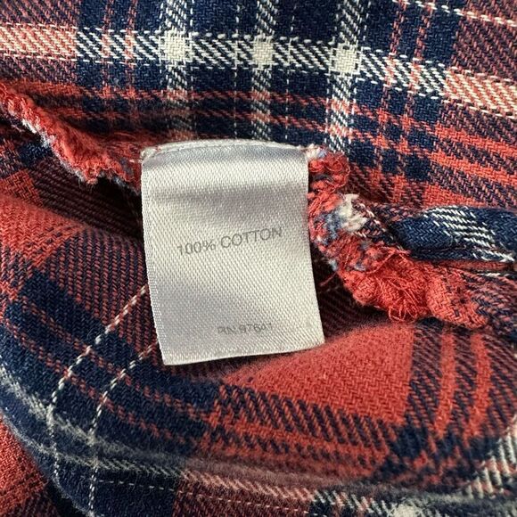 J. Jill Denim Tunic Length Flannel Shirt size medium - Picture 6 of 7